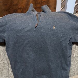 Polo Ralph Lauren Gray Quarter-Zip Sweater